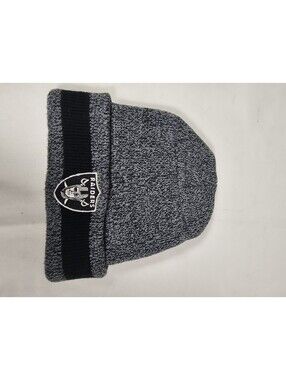 Unisex Las Vegas Raiders Beanie Skull Cap Cuff Winter Warm Gray One Size